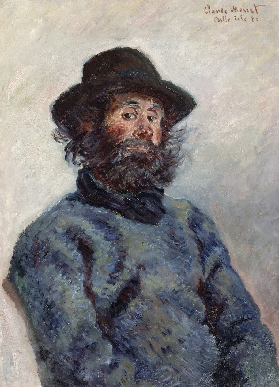 Poly, fisker ved Belle-Ile, 1886 af Claude Monet