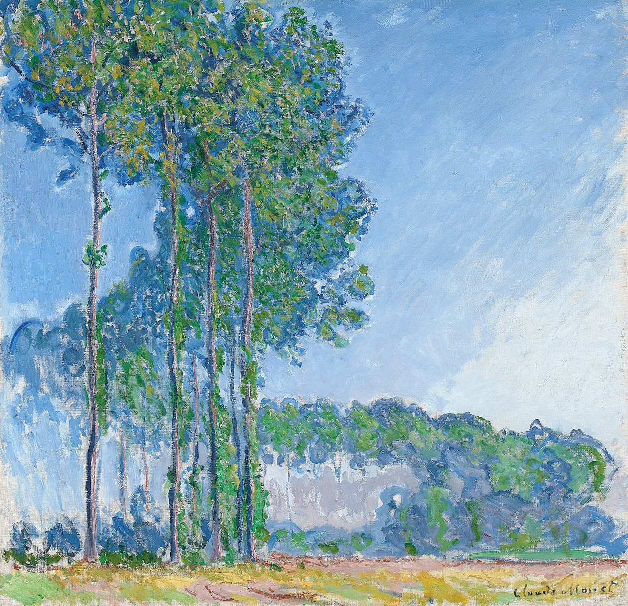 Popler, 1891 af Claude Monet
