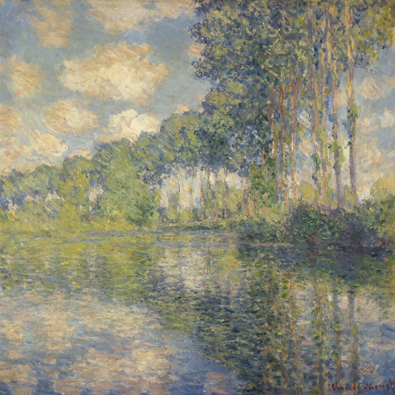 Popler på Epte af Claude Monet