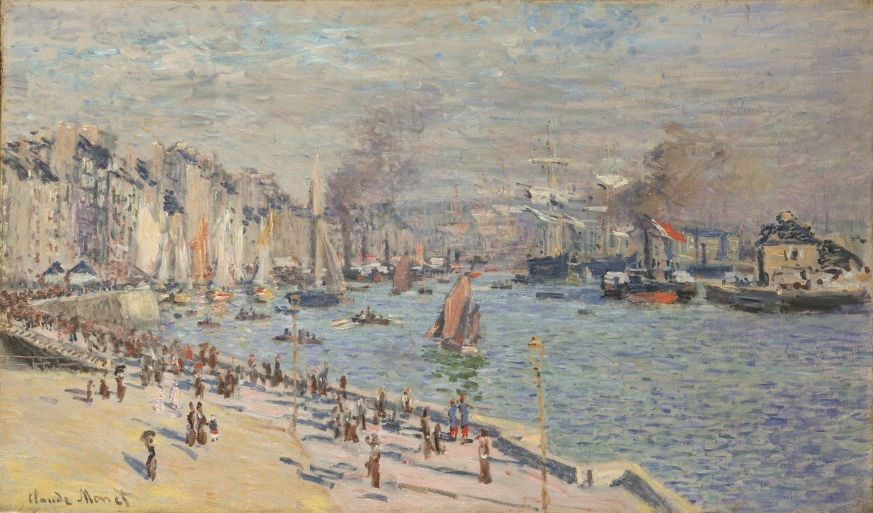 Havnen i Le Havre af Claude Monet