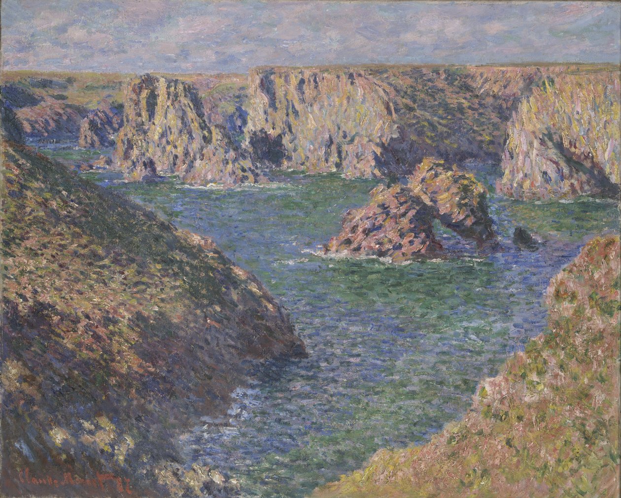 Port-Domois, Belle-Isle, 1887 af Claude Monet