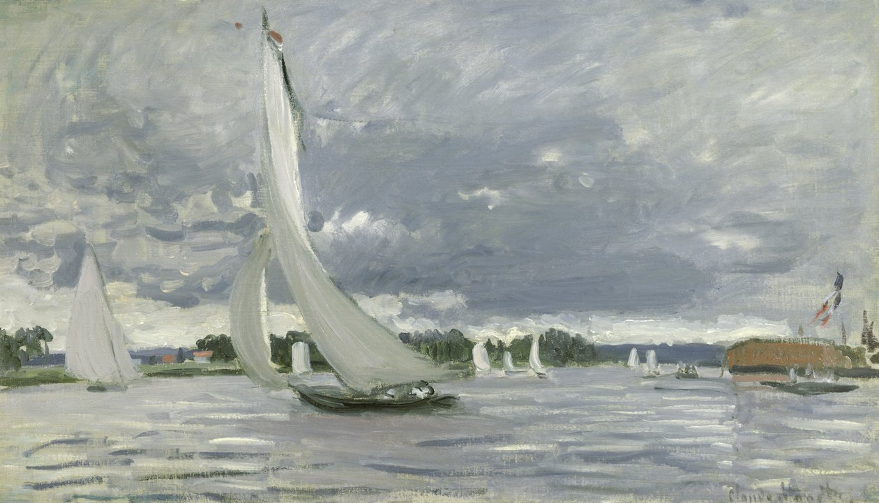 Regatta i Argenteuil, 1872 af Claude Monet