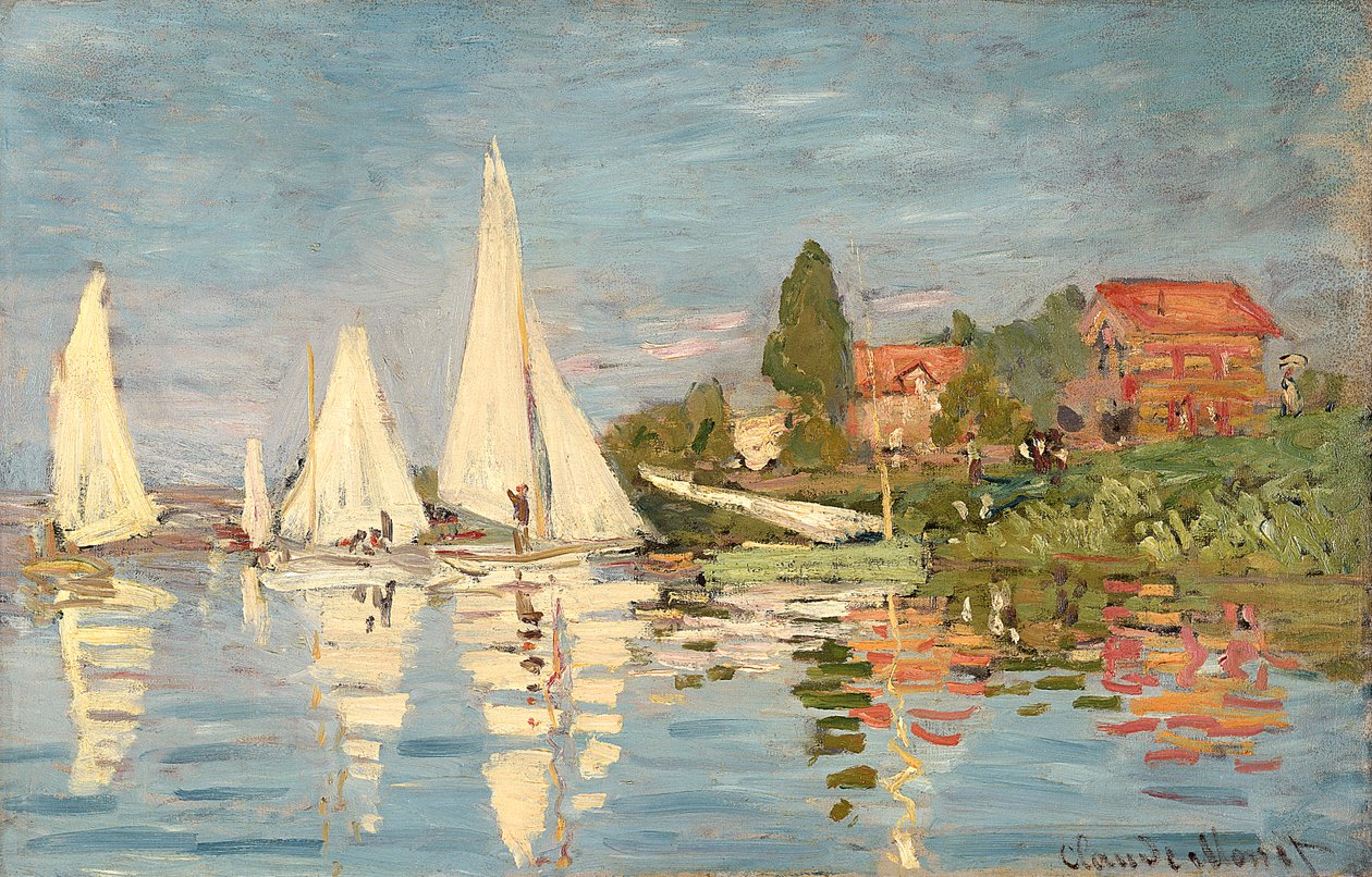 Regatta ved Argenteuil, ca. 1872 af Claude Monet
