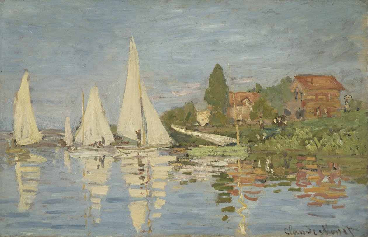 Regattaer i Argenteuil af Claude Monet