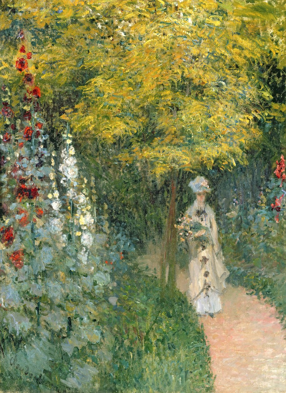 Rosenhave, 1876 af Claude Monet