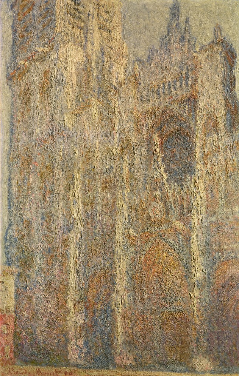 Rouen-katedralen, middag, 1894 af Claude Monet