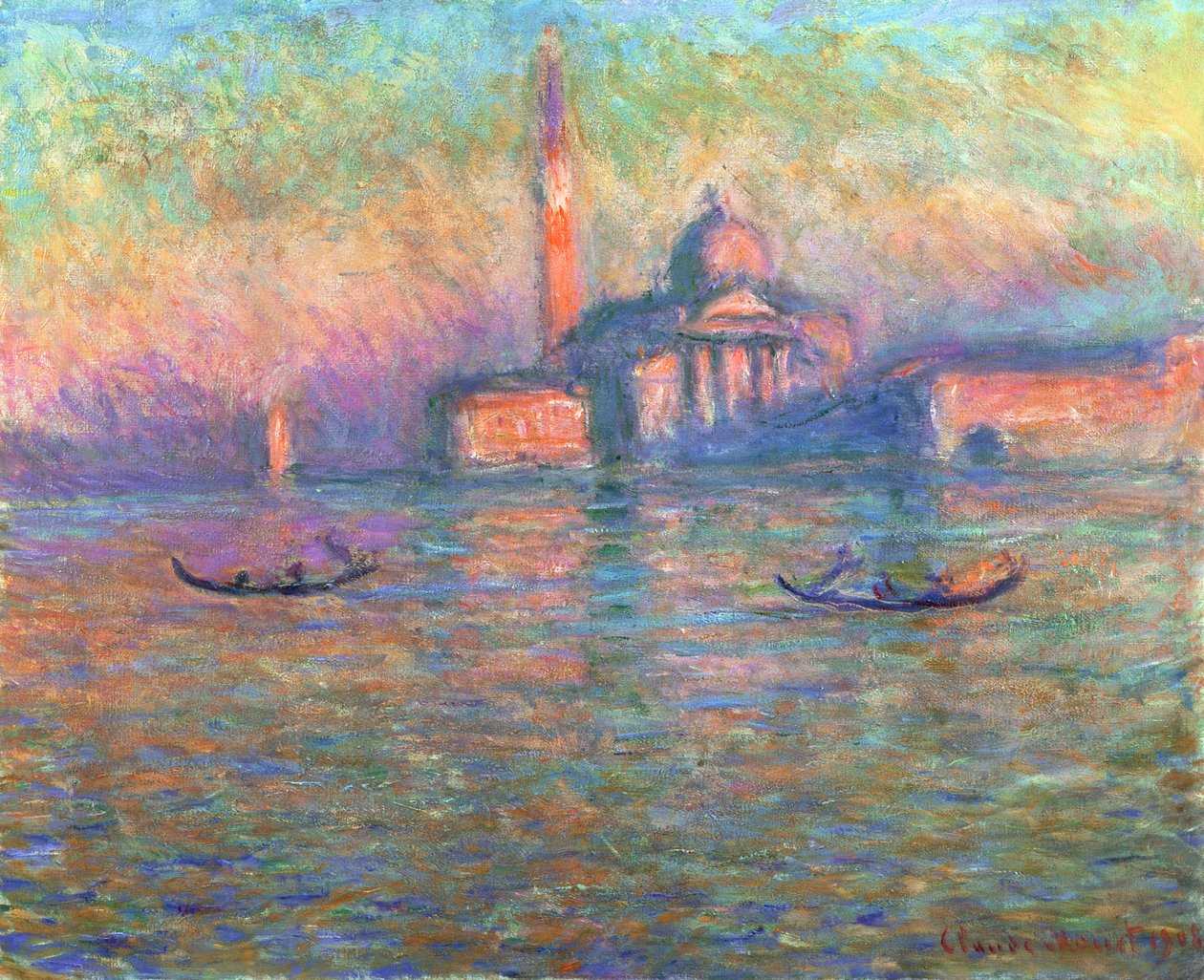 San Giorgio Maggiore, Venedig, 1908 af Claude Monet