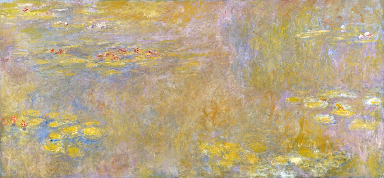 Vandliljer ("gul nirvana") åkander af Claude Monet