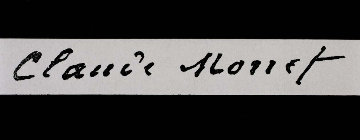 Signatur af Claude Monet (blæk på papir) af Claude Monet