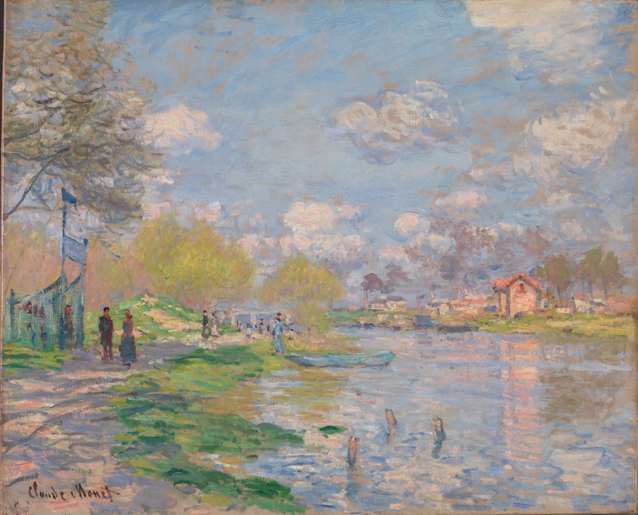 Forår ved Seinen af Claude Monet