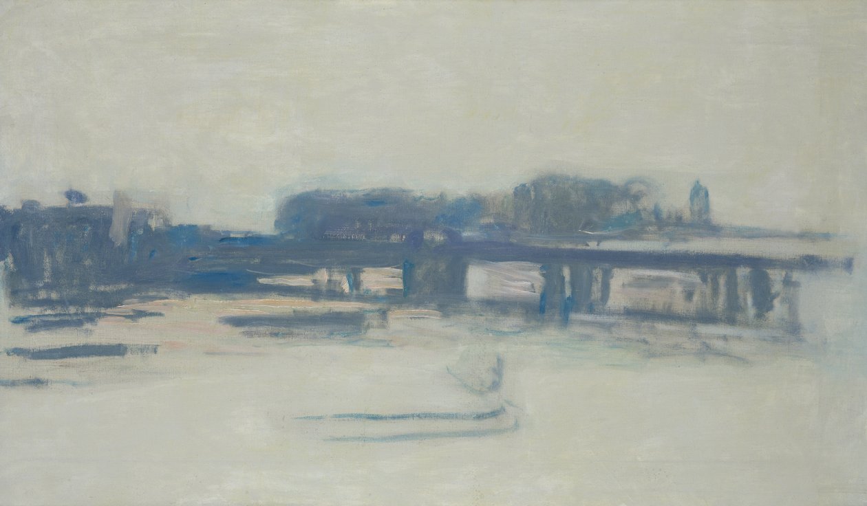 Studie til Charing Cross Bridge, 1899-1901 af Claude Monet