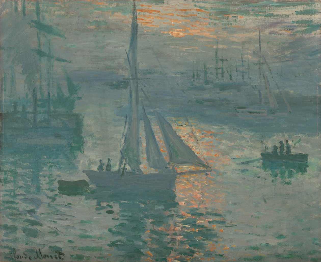 Solopgang af Claude Monet