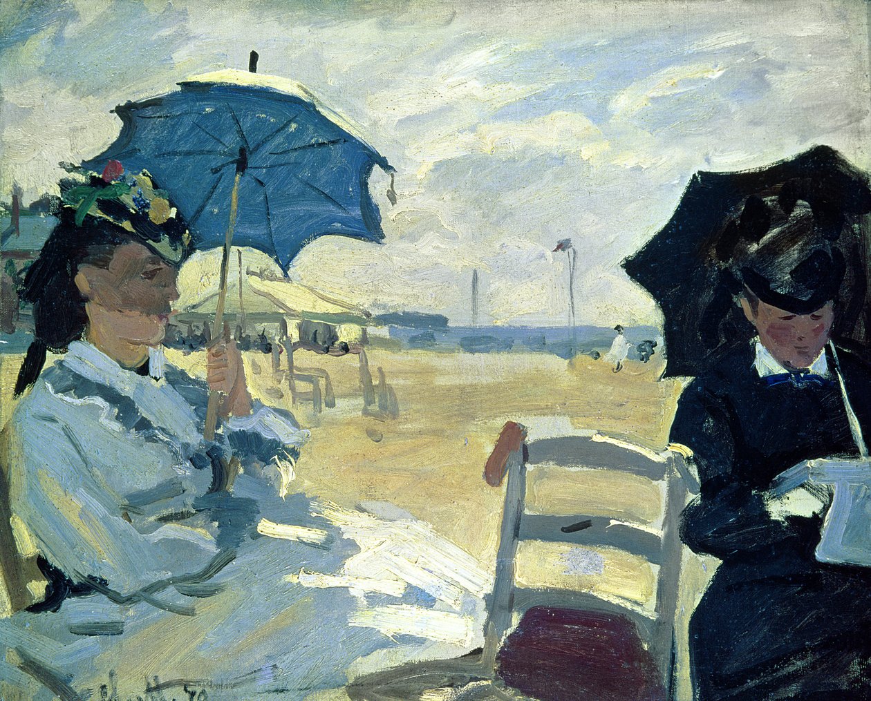 Stranden ved Trouville, 1870 af Claude Monet