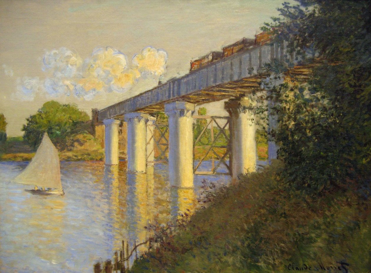 Broen ved Argenteuil af Claude Monet
