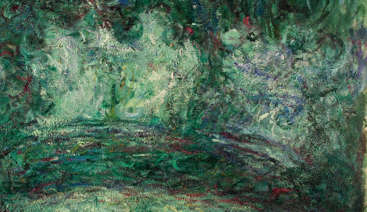 Den japanske bro, detalje, 1918-19 (se også 181501) af Claude Monet