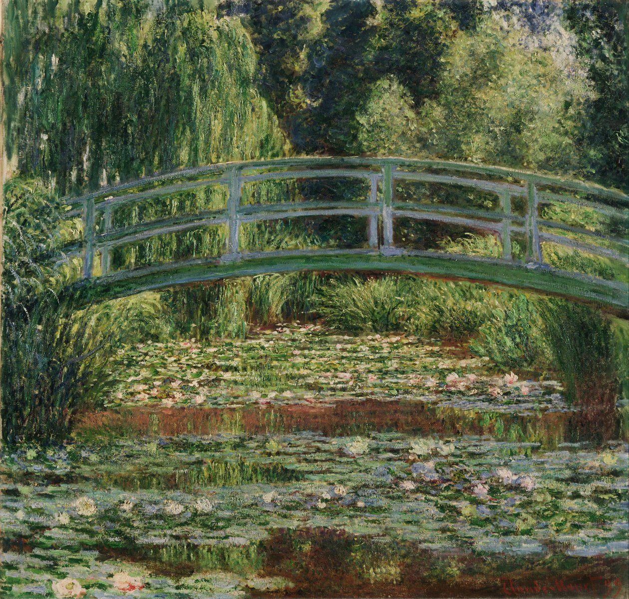 Den japanske gangbro og åkandepuljen, Giverny af Claude Monet