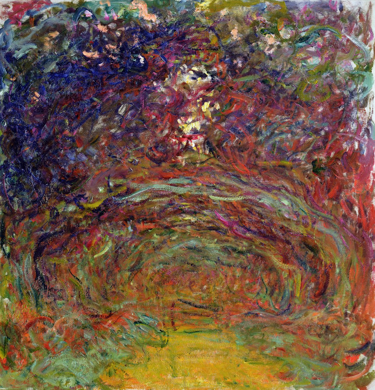 Rosenstien ved Giverny, 1920-22 af Claude Monet