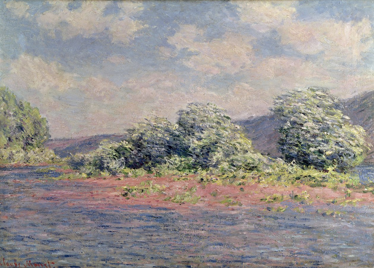 Seinen ved Port-Villez, ca. 1890 af Claude Monet