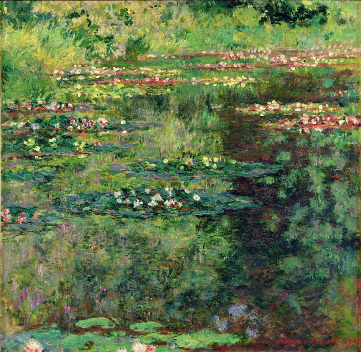 Åkandedammen, 1904 af Claude Monet