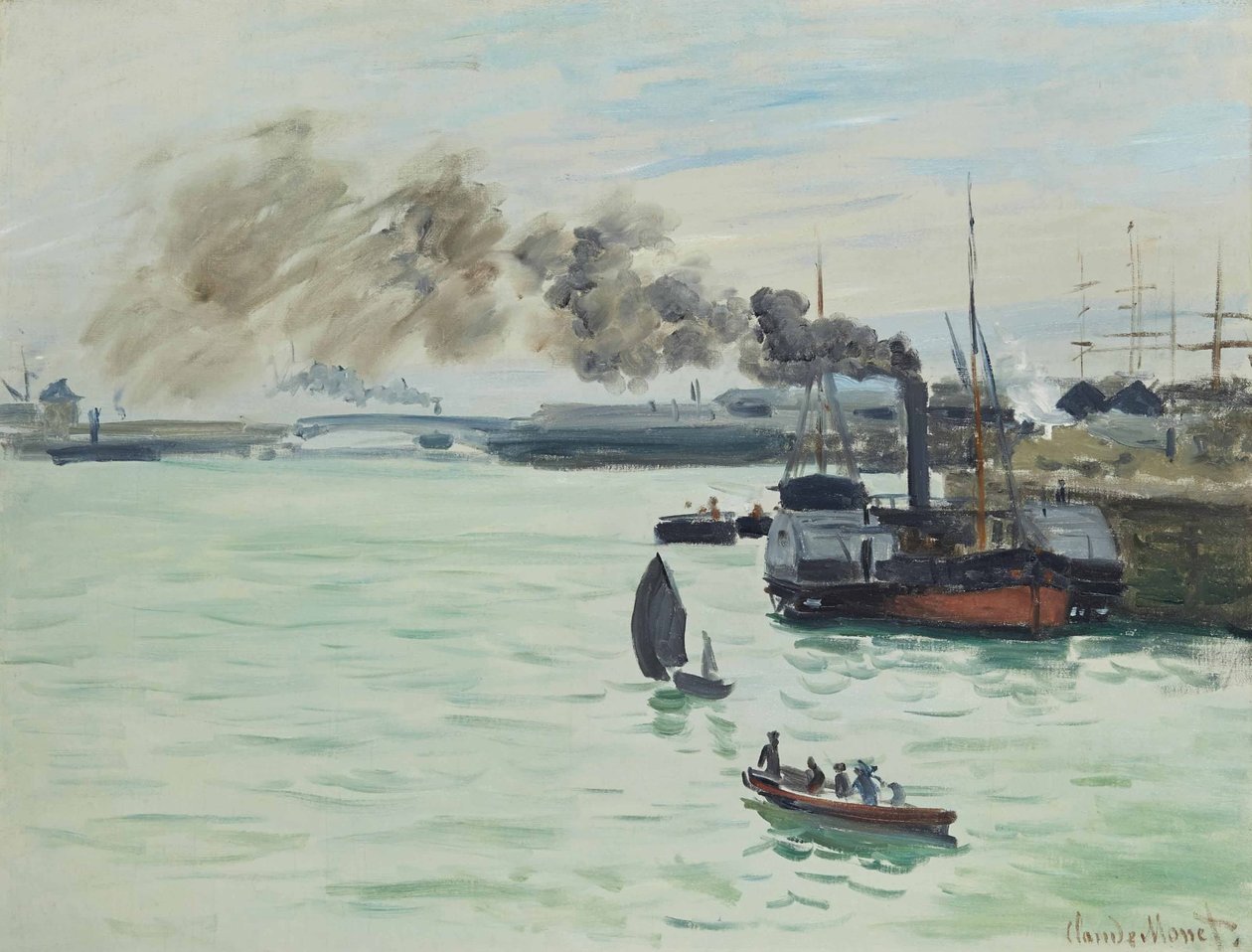Træn i landet af Claude Monet