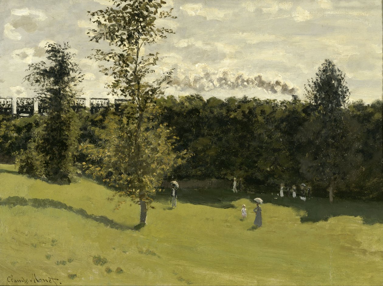 Træn på landet af Claude Monet