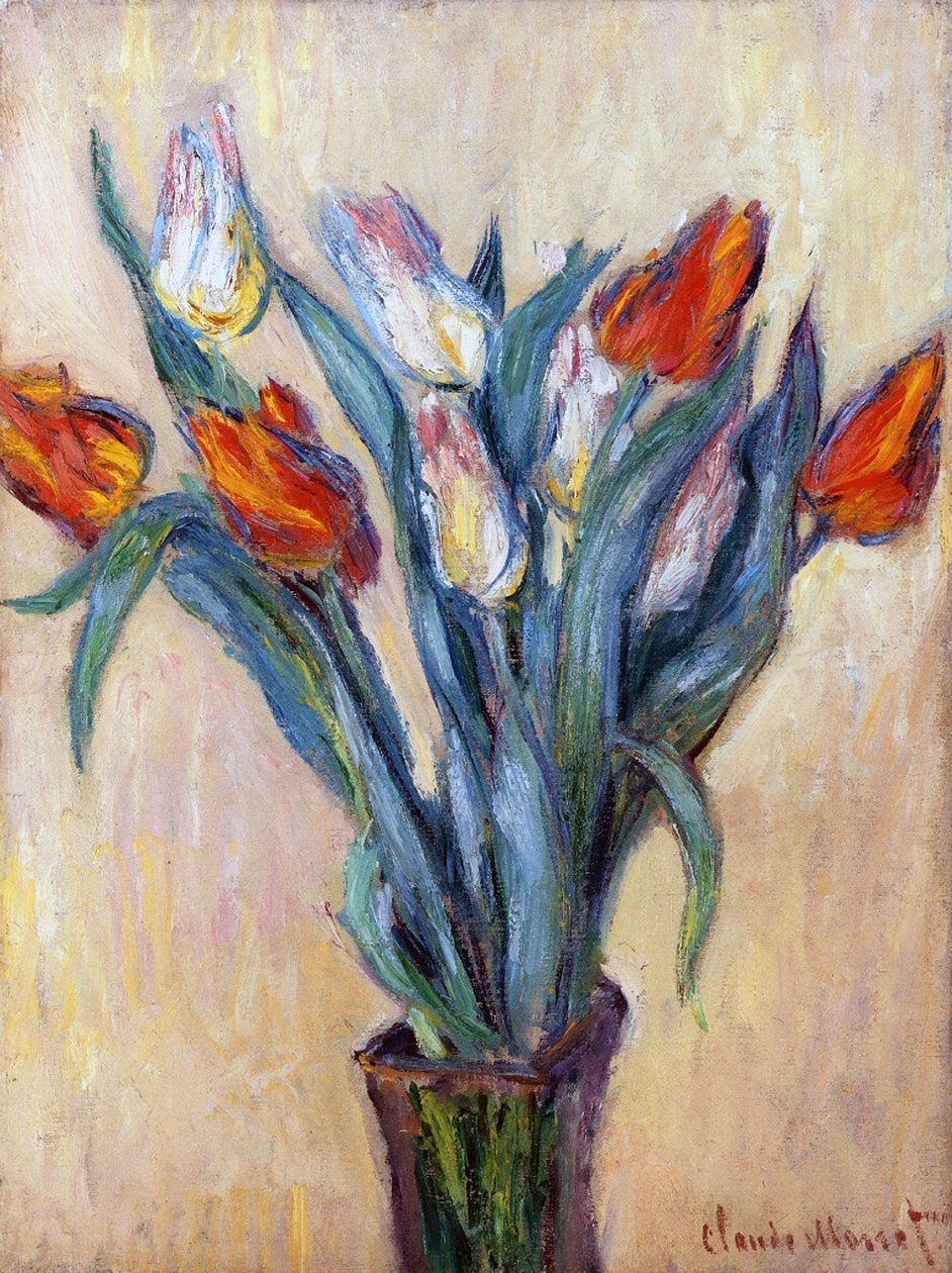 Tulipaner, 1885 af Claude Monet