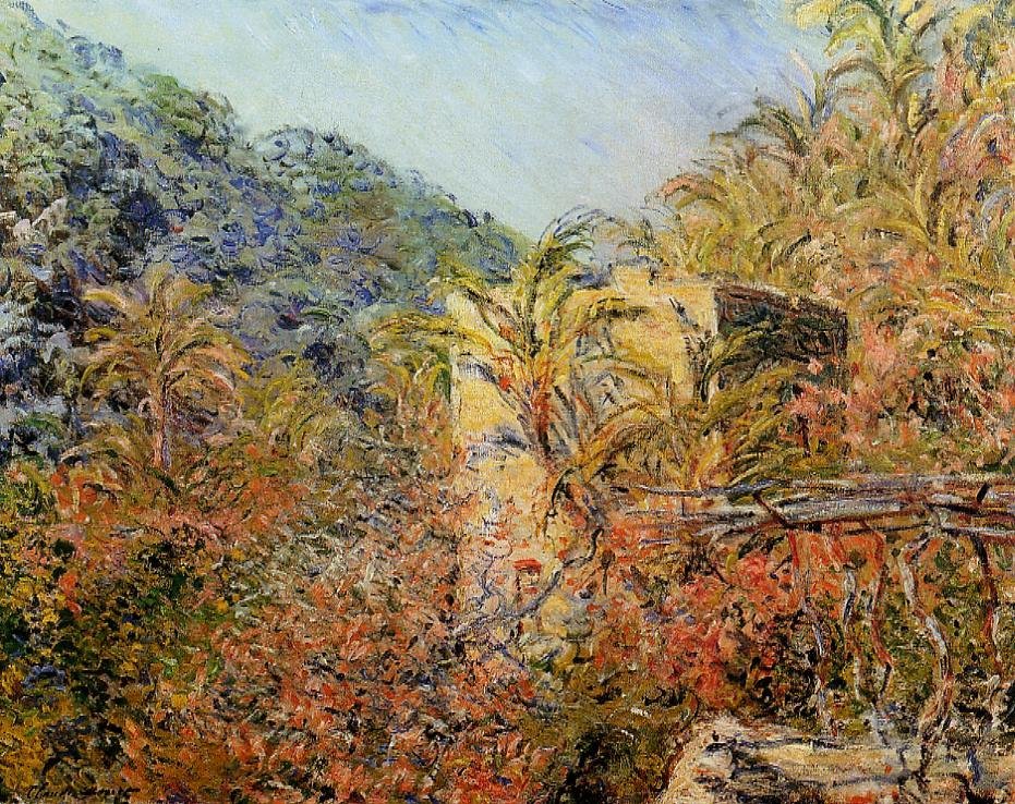 Sasso -dalen. Sol effekt af Claude Monet