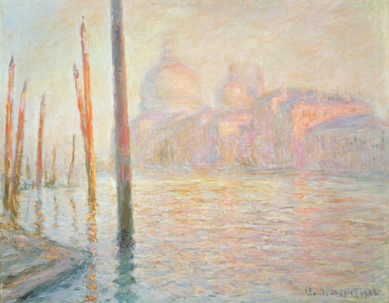 Udsigt over Venedig, 1908 af Claude Monet