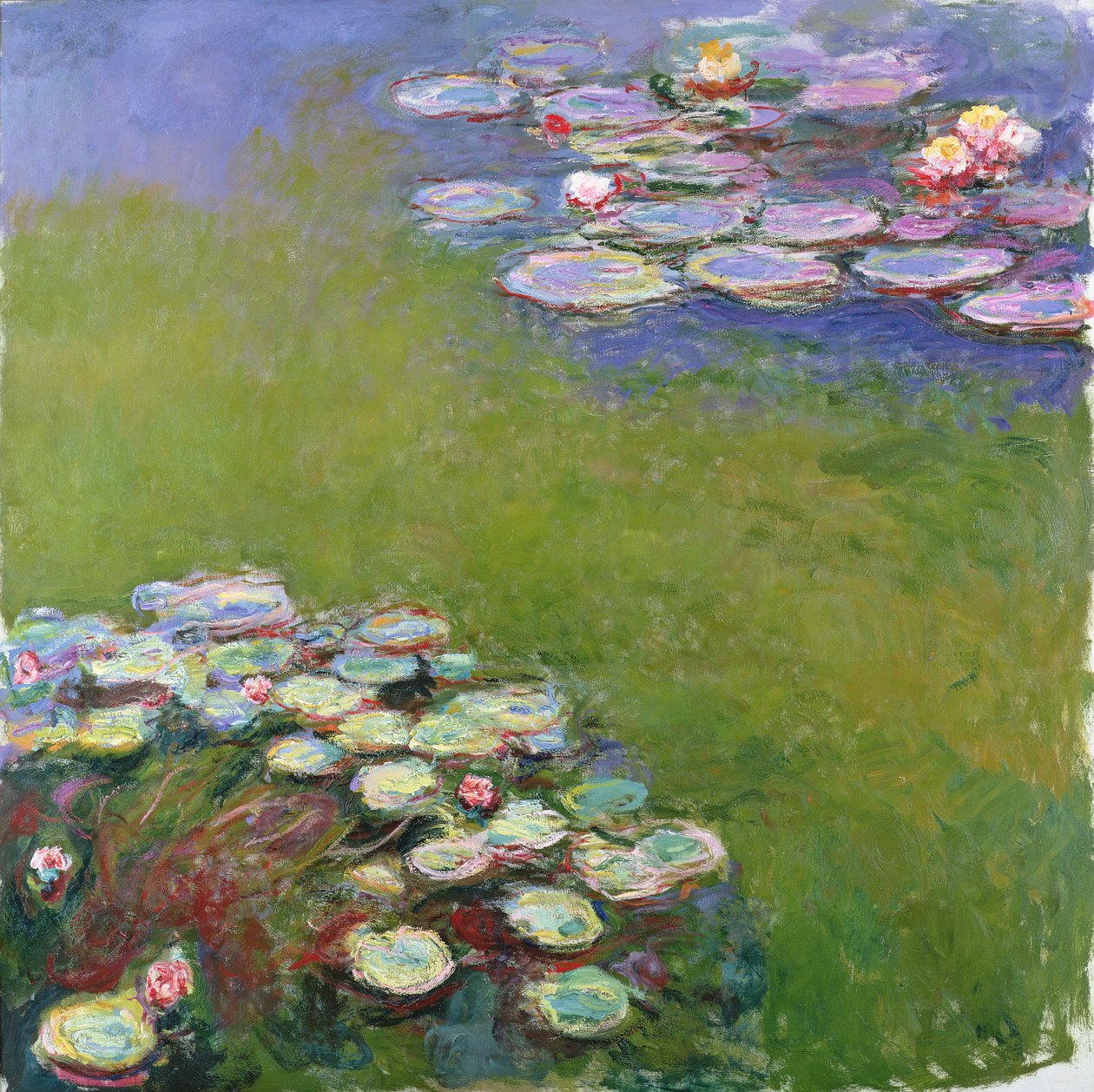 Vandliljer, 1914-17 (se detaljer 414409) af Claude Monet