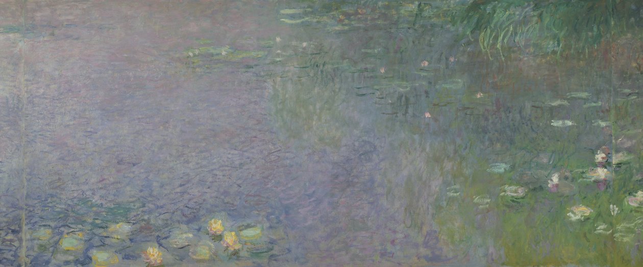 Åkander: Morgen, 1914-18 (i midten til højre) af Claude Monet