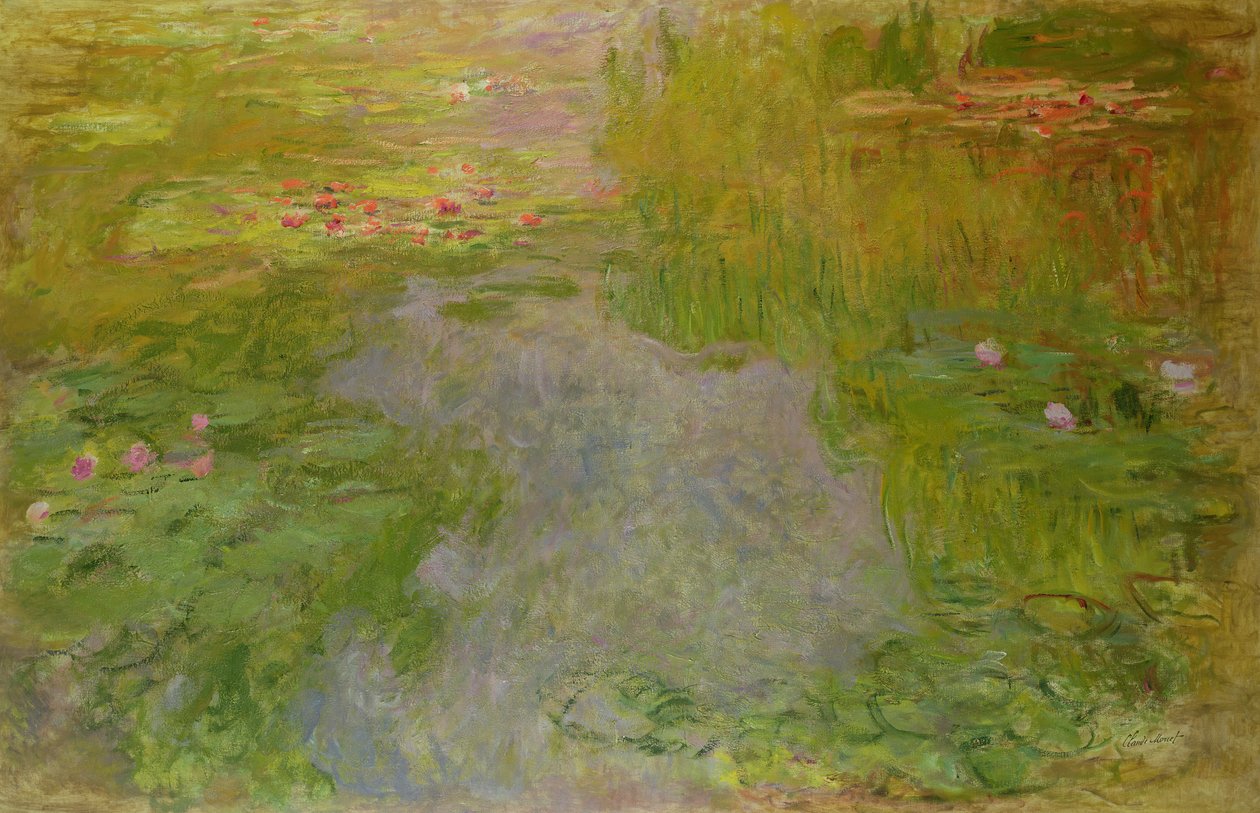 Vandliljer, ca.1919 af Claude Monet