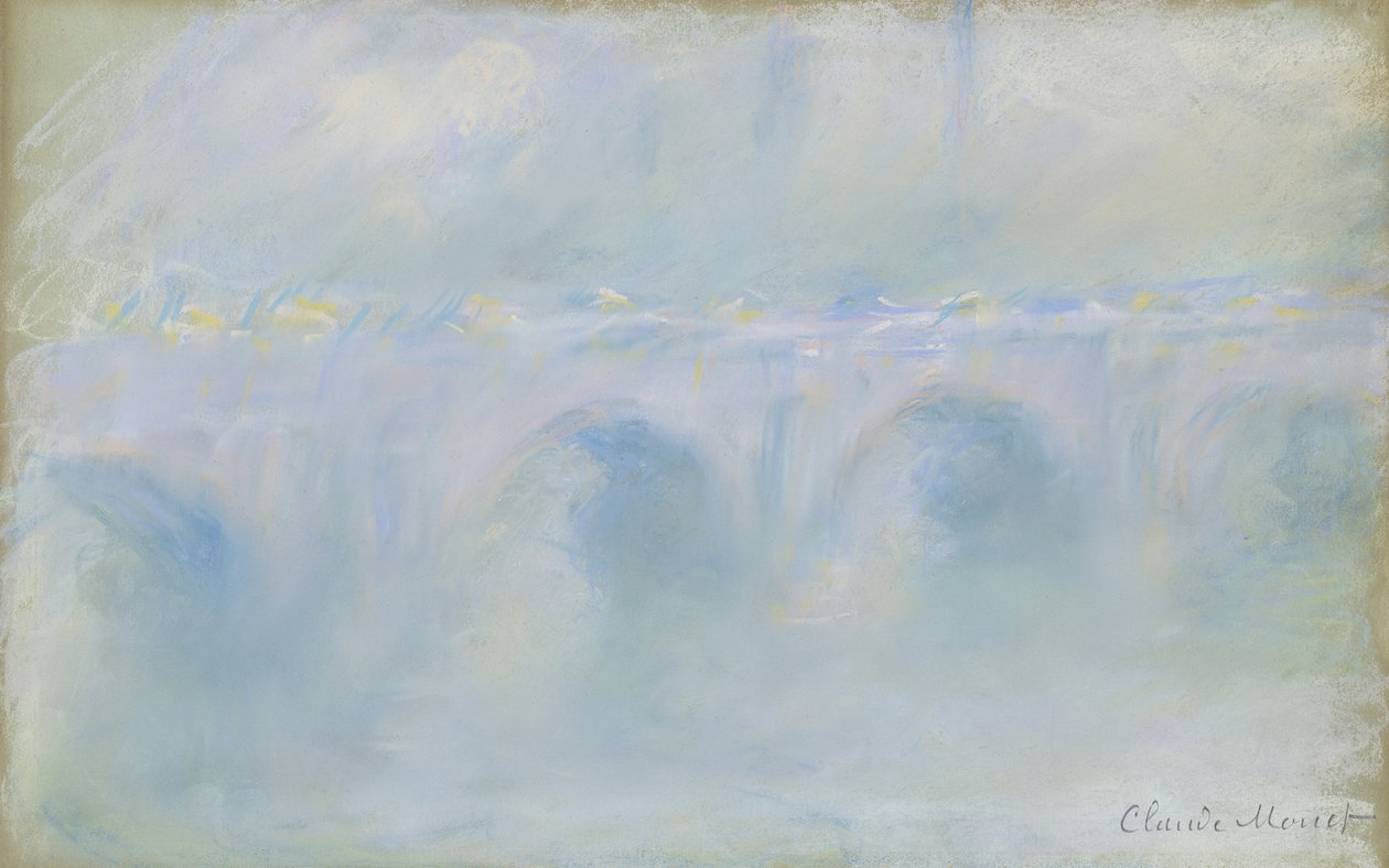 Waterloo Bridge, 1901 (pastel) af Claude Monet