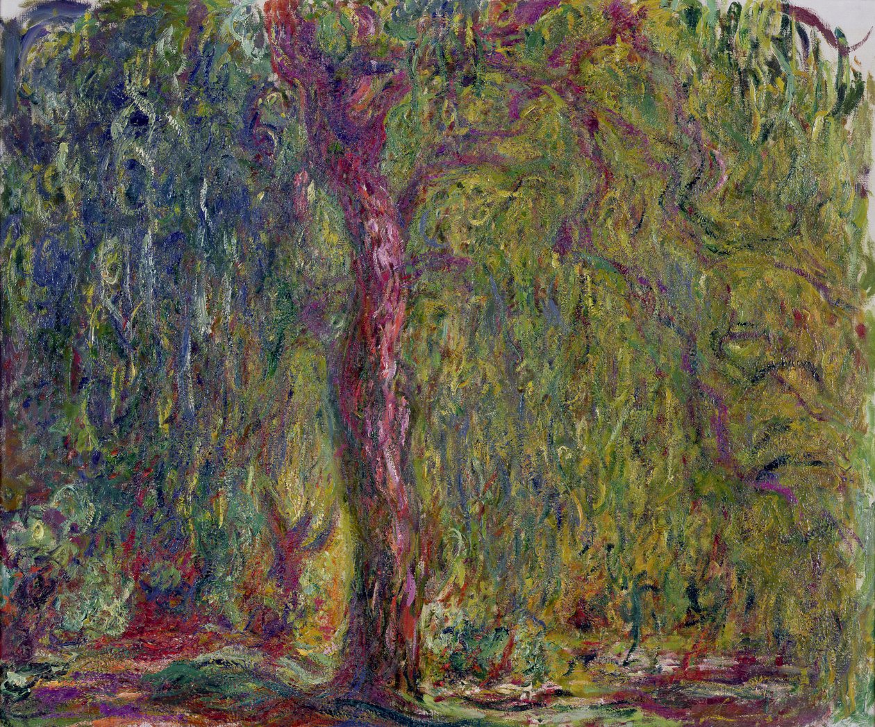 Grædende pil, 1918-19 af Claude Monet