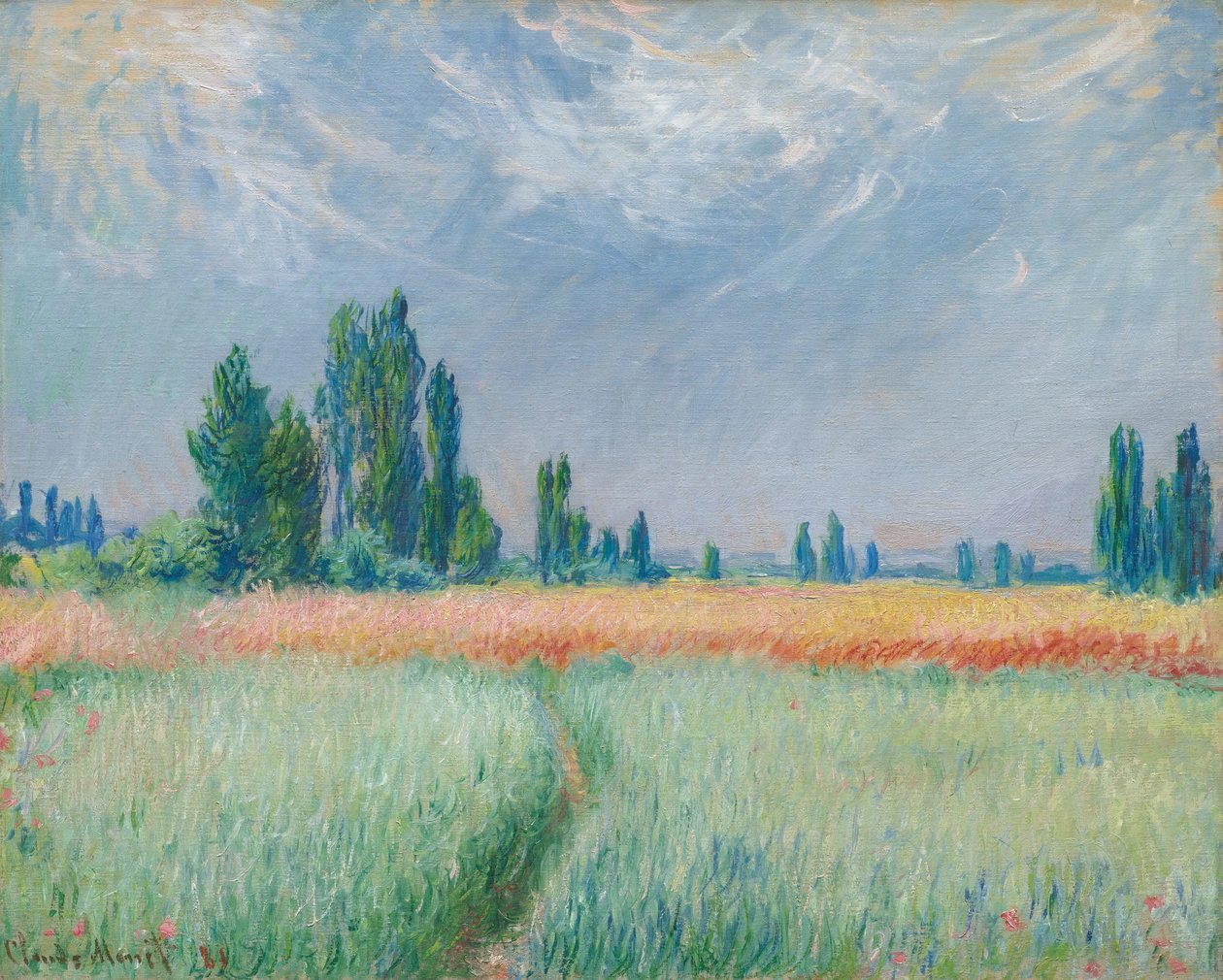 Hvedemark af Claude Monet