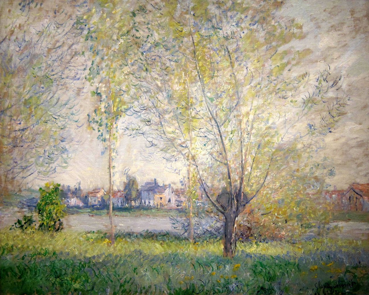 Willows of Vétheuil af Claude Monet
