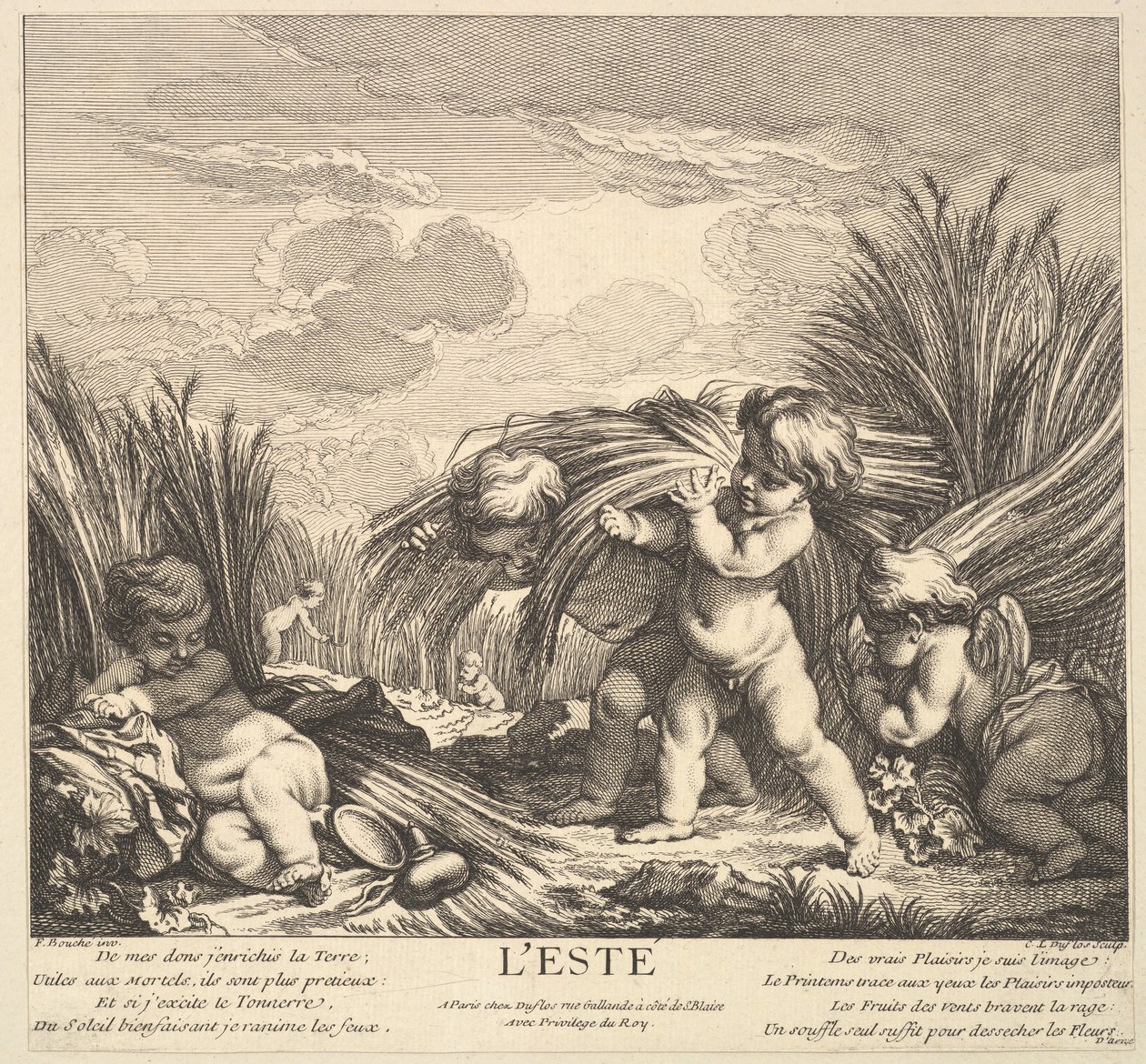 Sommer, 1735-86. af Claude Augustin Duflos