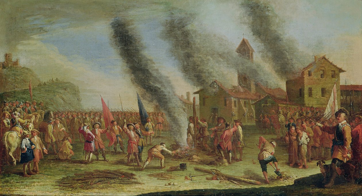 Krigens elendighed. Pyren af Claude Callot