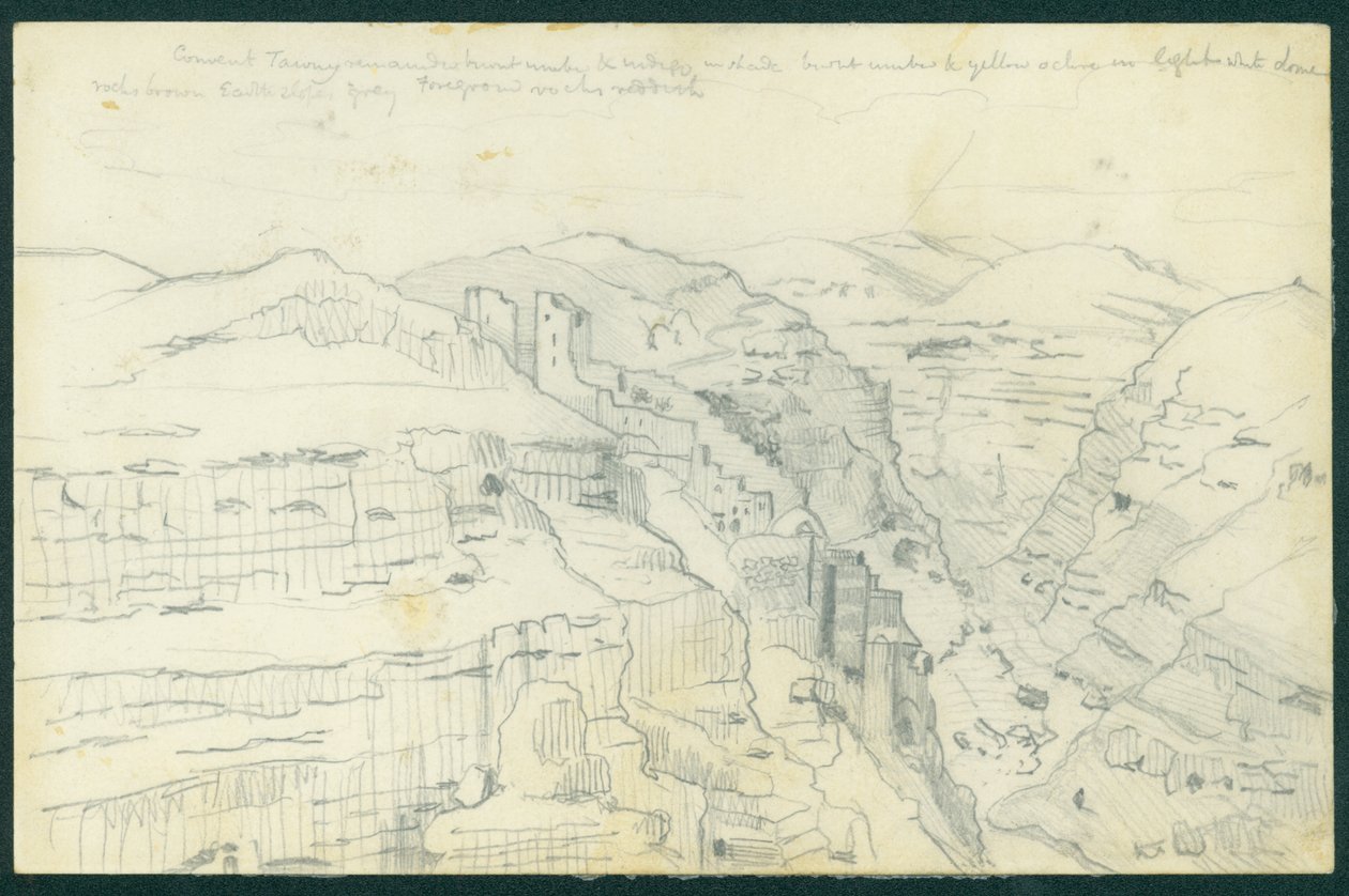 Mar Saba, 1873 af Claude Conder