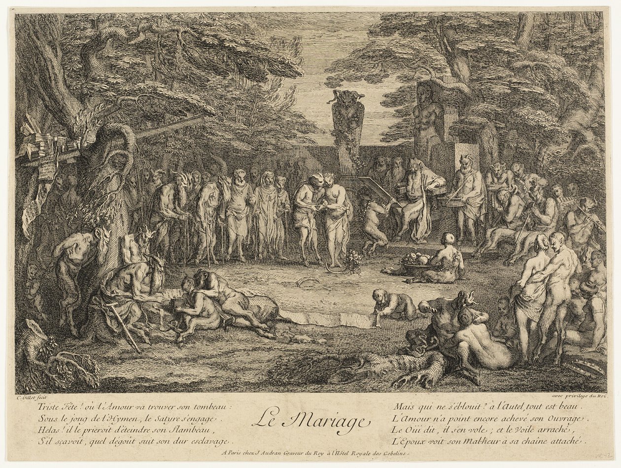 Ægteskab af Claude Gillot