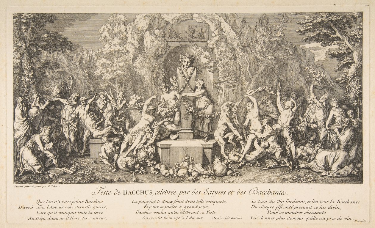 Bacchus-festen.n.d. af Claude Gillot