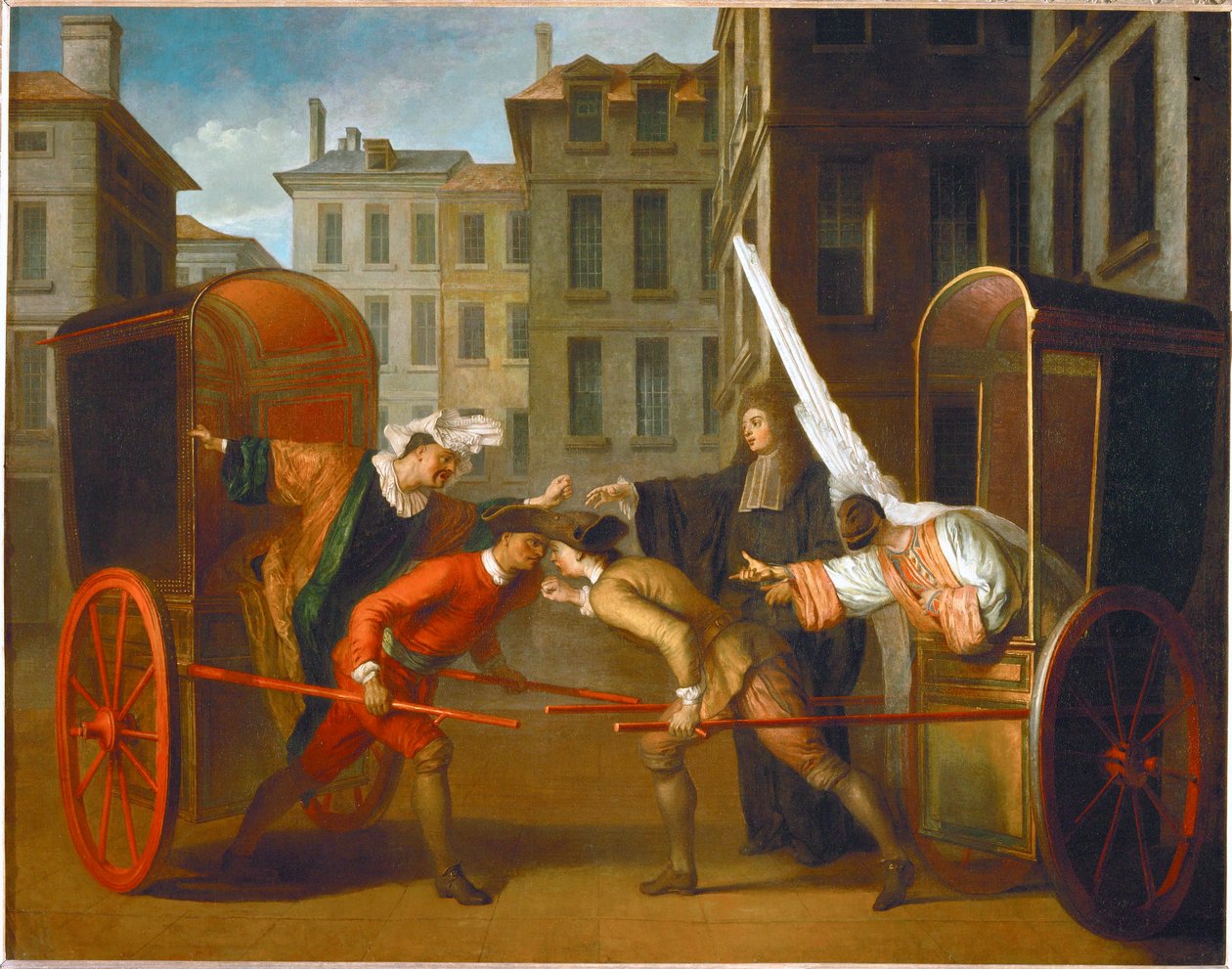 De to busser. Scaramouche og Harlekin ... af Claude Gillot