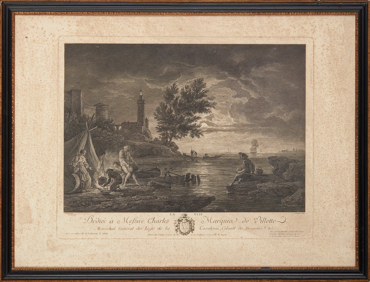 Franske stålstik af Claude Joseph (after) Vernet