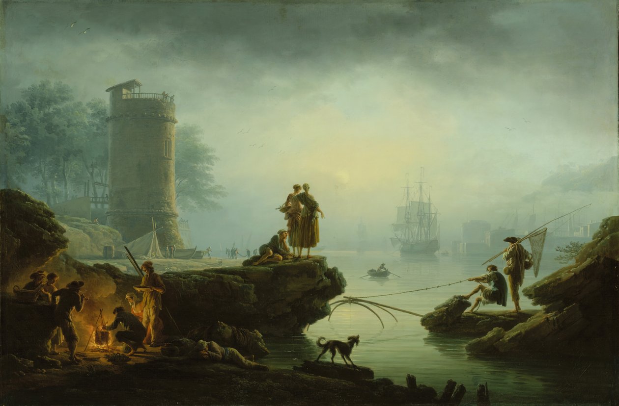 Morgen, 1760. af Claude Joseph Vernet