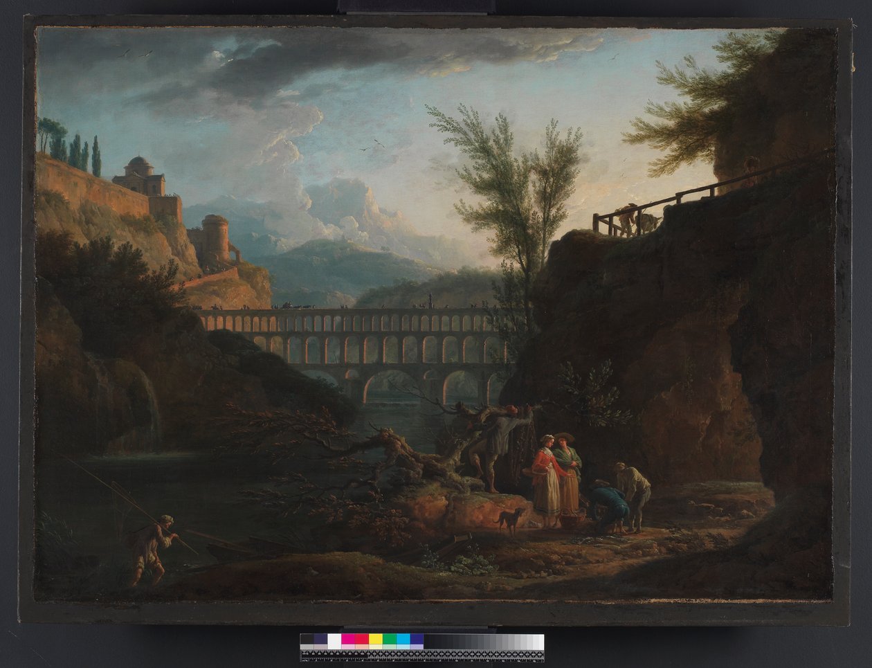 Middag, 1760 af Claude Joseph Vernet