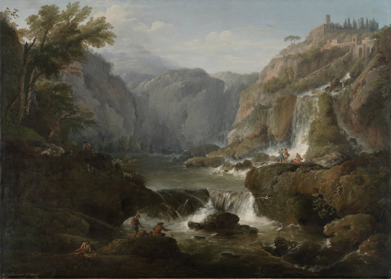 Vandfaldene i Tivoli af Claude Joseph Vernet