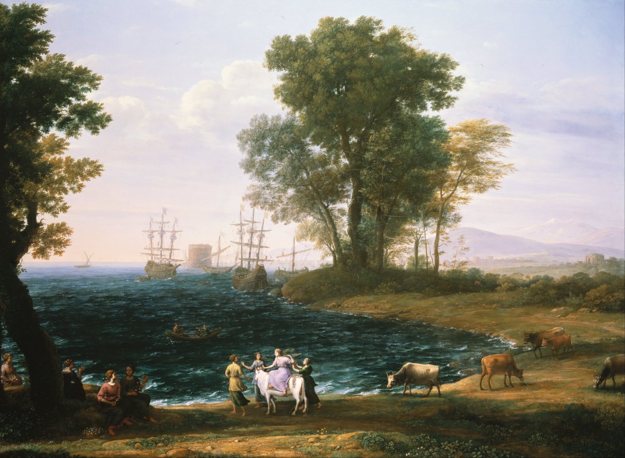 Voldtægt af Europa af Claude Lorrain
