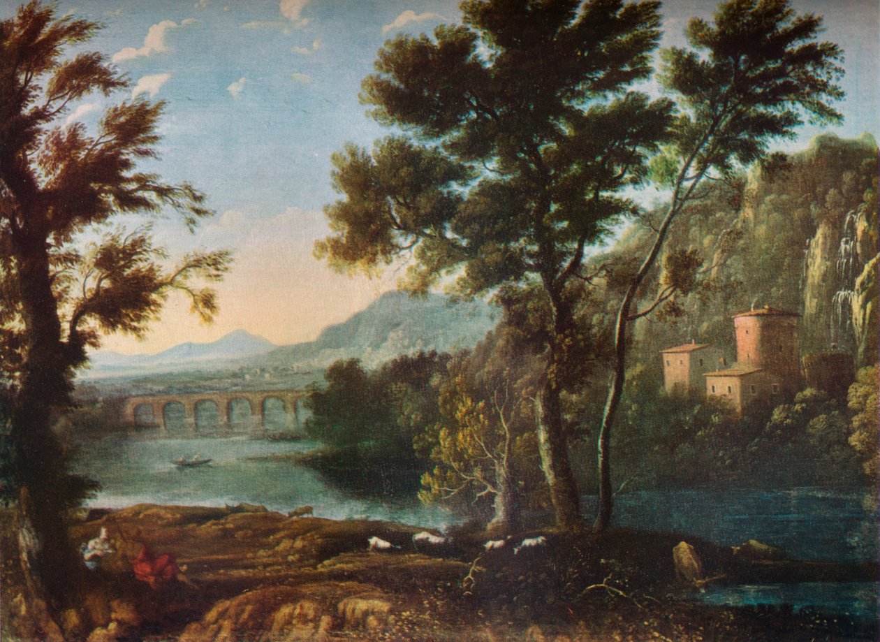 The Artists Favorite Mill, c1648 1931 af Claude Lorrain
