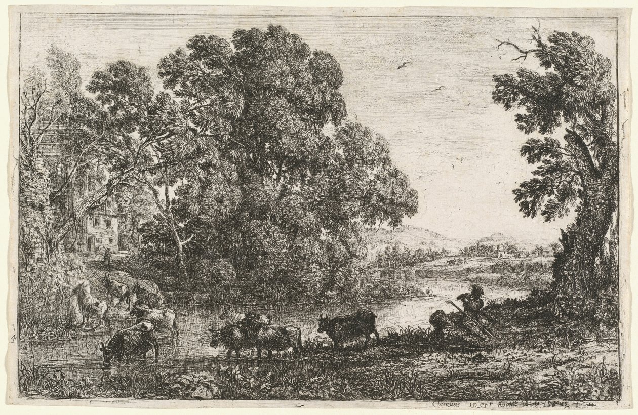Kohyrden (Le bouvier) af Claude Lorrain
