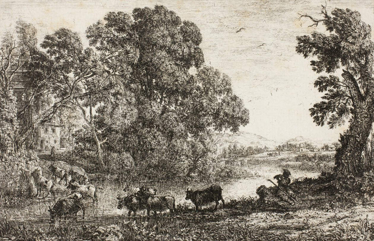 The Cowherd, 1636dani af Claude Lorrain