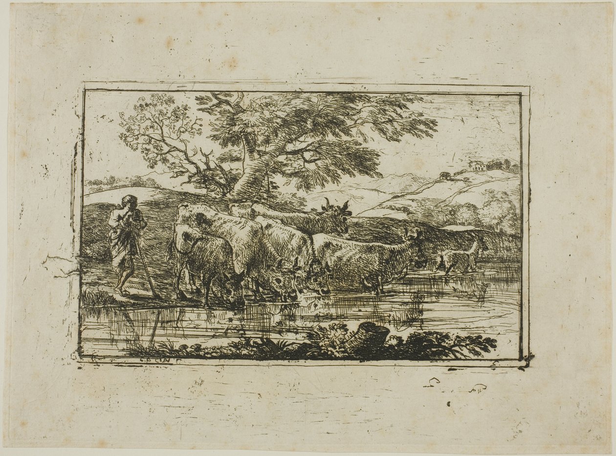 Flokken ved Vandingspladsen af Claude Lorrain